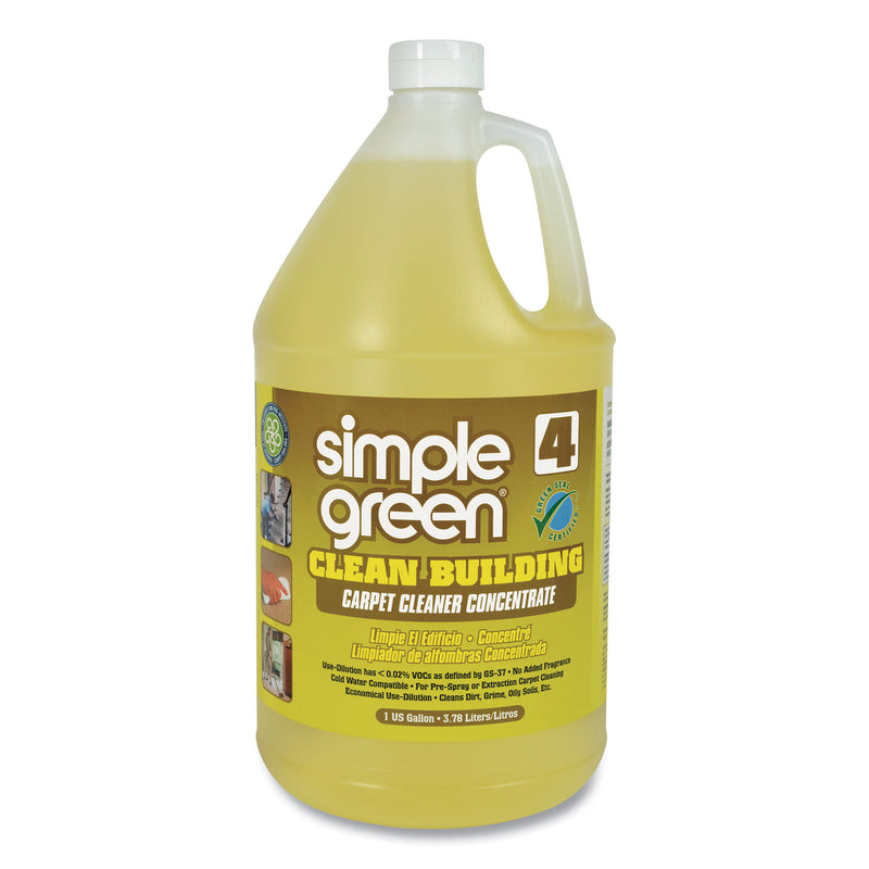 Simple Green Clean Building Carpet Cleaner Concentrate, Unscented, 1Gal Bottle - SMP11201