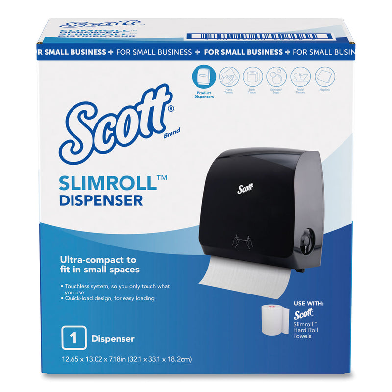 Scott Control Slimroll Manual Towel Dispenser, 12.65 X 7.8 X 13.02, Black - KCC49148