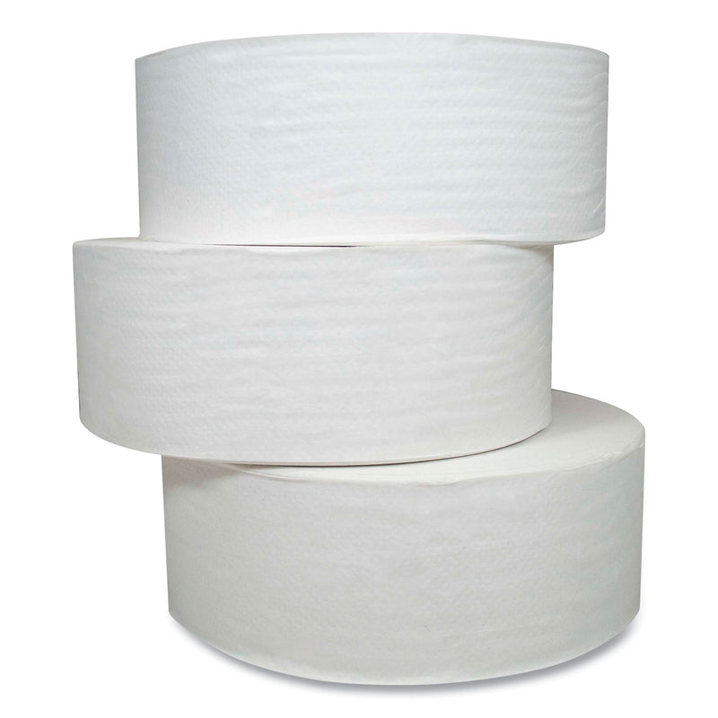 Morcon Jumbo Bath Tissue, Septic Safe, 1-Ply, White, 2,000 Ft, 12/Carton - MORM19