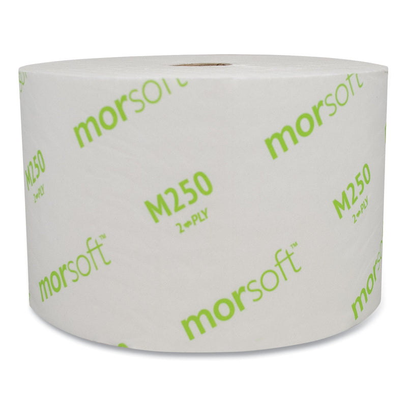 Morcon Small Core Bath Tissue, Septic Safe, 2-Ply, White, 1250/Roll, 24 Rolls/Carton - MORM250
