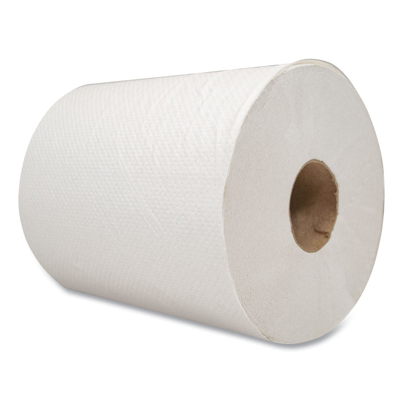 Morcon Morsoft Universal Roll Towels, Paper, White, 7.8" X 600 Ft, 12 Rolls/Carton - MORW12600