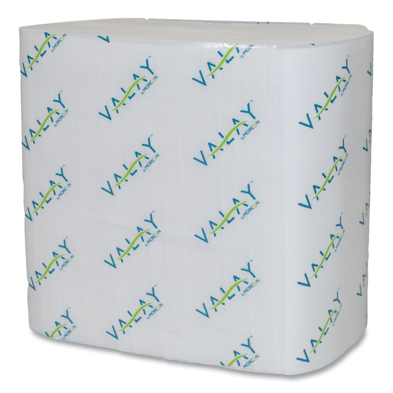 Morcon Valay Interfolded Napkins, 2-Ply, 6.5 X 8.25, White, 500/Pack, 12 Packs/Carton - MOR4500VN