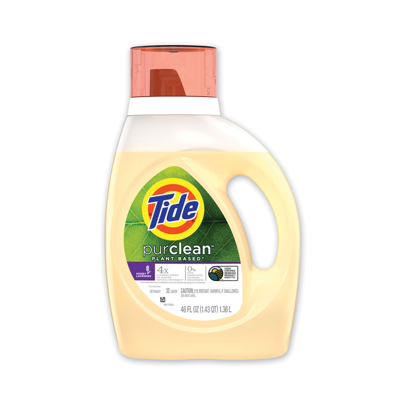 Tide Purclean Liquid Laundry Detergent, Honey Lavender, 32 Loads, 46 Oz Bottle - PGC42046EA