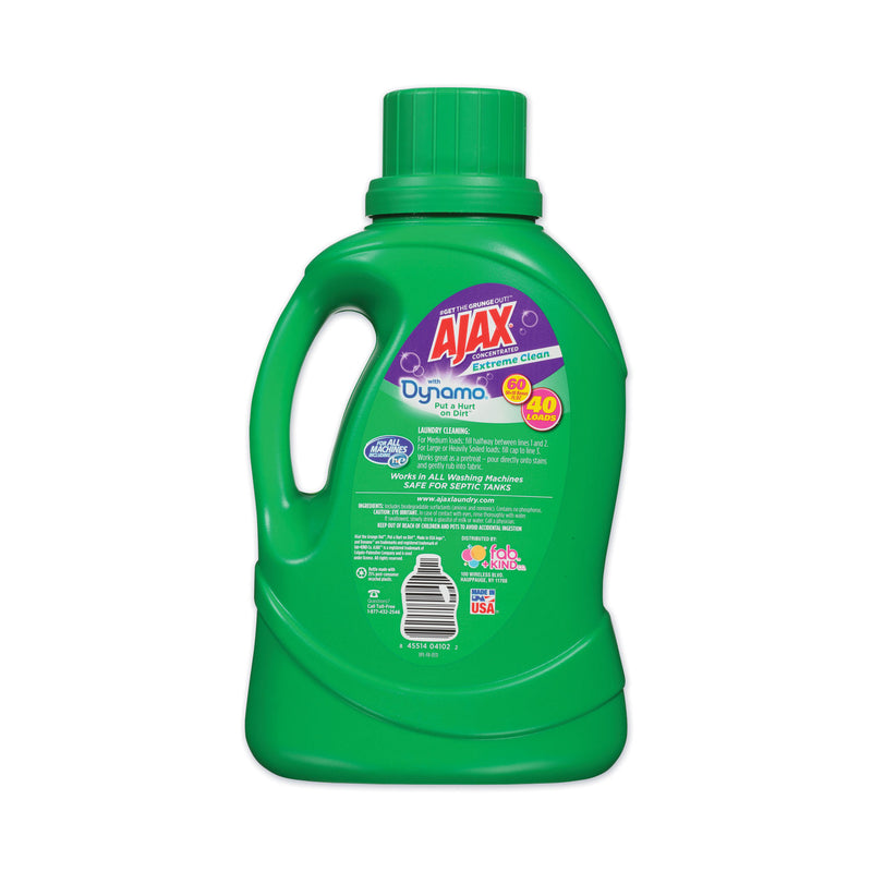 Ajax Laundry Detergent Liquid, Extreme Clean, Mountain Air Scent, 40 Loads, 60 Oz Bottle, 6/Carton - PBCAJAXX36