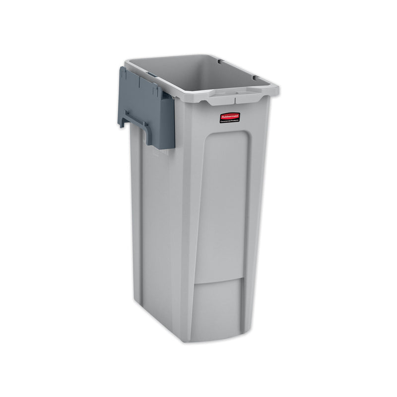 Rubbermaid Slim Jim Recycling Station Kit, 23 Gal, Gray - RCP2007913