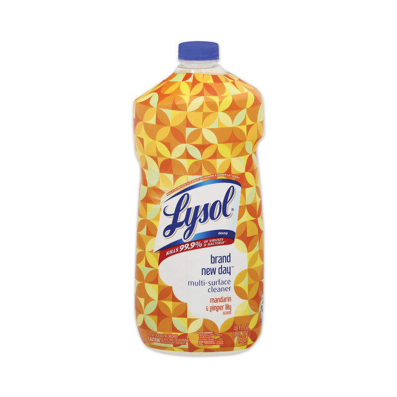 Lysol Brand New Day Multi-Surface Cleaner, Mandarin And Ginger Lily Scent, 48 Oz Bottle, 6/Carton - RAC49116CT