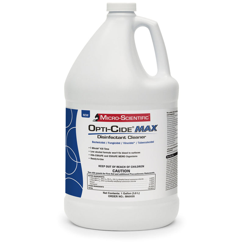 OptiCideMX Disinfectant Cleaner, 1 Gal Bottle, 4/Carton - WMNM60035
