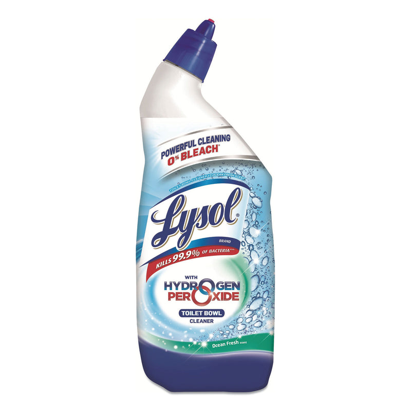 Lysol Bathroom Cleaner With Hydrogen Peroxide, Cool Spring Breeze, 24 Oz Bottle, 6/Carton - RAC89100CT