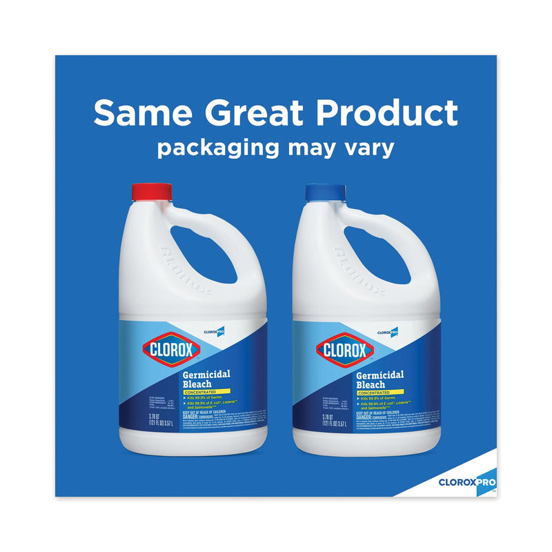 Clorox Concentrated Germicidal Bleach, Regular, 121Oz Bottle, 3/Carton - CLO30966CT