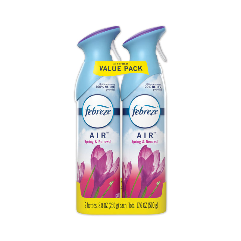 Febreze Air, Spring & Renewal, 8.8 Oz Aerosol, 2/Pack, 6 Pack/Carton - PGC97805