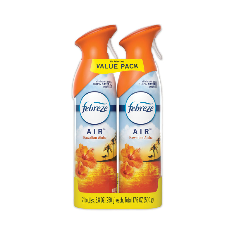 Febreze Air, Hawaiian Aloha, 8.8 Oz Aerosol, 2/Pack, 6 Packs/Carton - PGC97794
