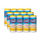 Clorox Disinfecting Wipes, 7 X 8, Crisp Lemon, 35/Canister, 12/Carton - CLO01594CT