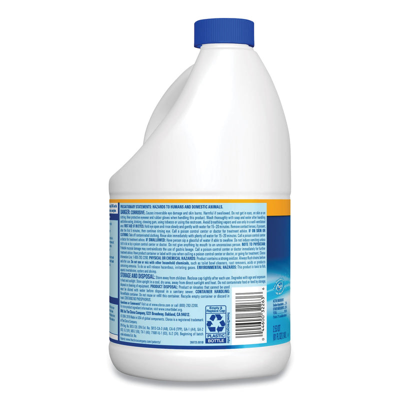 Clorox Regular Bleach With Cloromax Technology, 81 Oz Bottle, 6/Carton - CLO32263