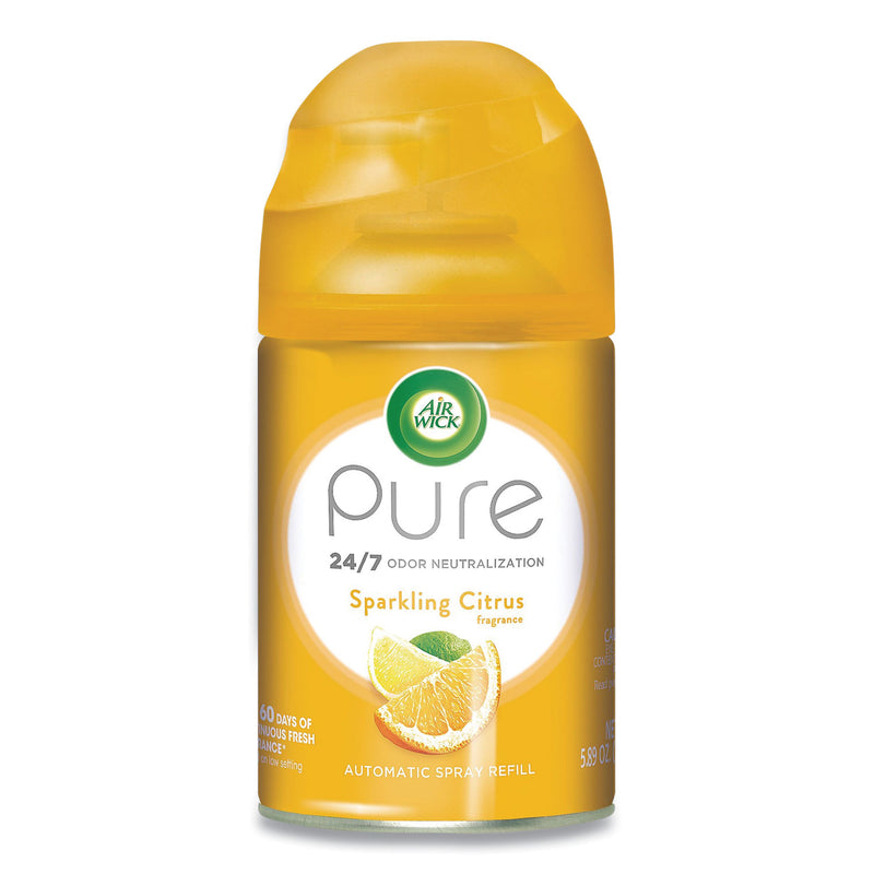 Air Wick Freshmatic Ultra Automatic Pure Refill, Sparkling Citrus, 5.89 Oz, 6/Carton - RAC98864