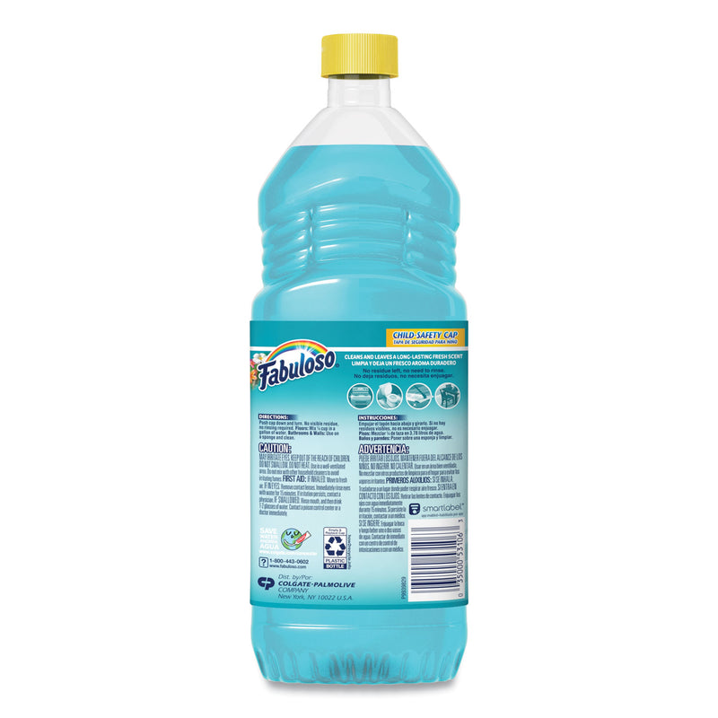 Fabuloso Multi-Use Cleaner, Ocean Paradise Scent, 22 Oz Bottle, 12/Carton - CPC53106