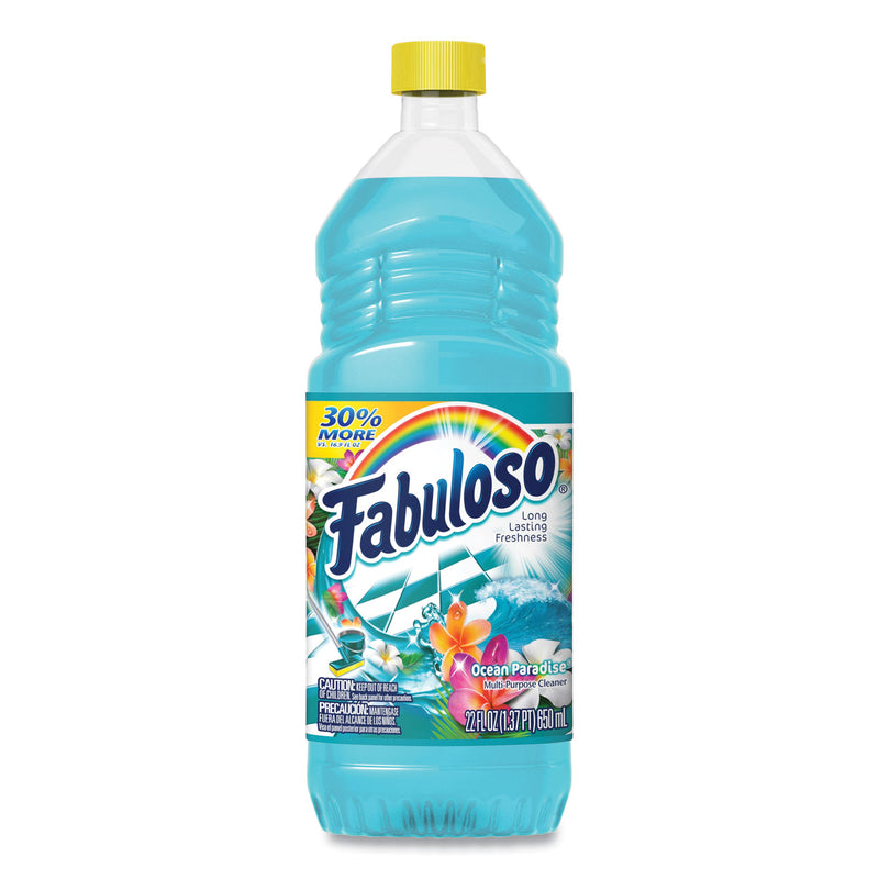 Fabuloso Multi-Use Cleaner, Ocean Paradise Scent, 22 Oz Bottle, 12/Carton - CPC53106