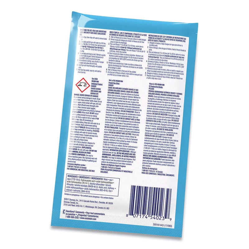 Break-Up Fryer Boil-Out, Ready To Use, 2 Oz Packet, 36/Carton - DVOCBD991209