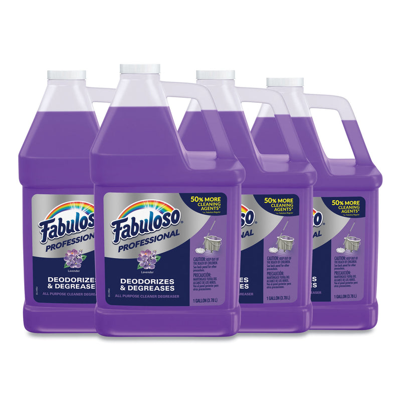 Fabuloso All-Purpose Cleaner, Lavender Scent, 1Gal Bottle, 4/Carton - CPC05253