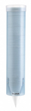 San Jamar Wall-Mount Cup Dispenser, Holds 4 to 10 oz Cups - C3165TBLGR