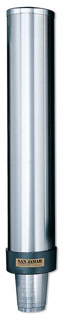 San Jamar Wall-Mount Cup Dispenser, Holds 12 to 24 oz Cups - C3400PGR