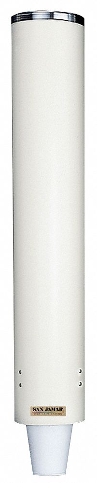 San Jamar Stand-Mount Cup Dispenser, Holds 4 to 10 oz Cups - C4210PFSDGR