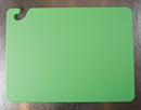 San Jamar Cutting Board, Co-Polymer, Green, 12" Length, 18" Width, 1/2" Thickness - CB121812GNGR