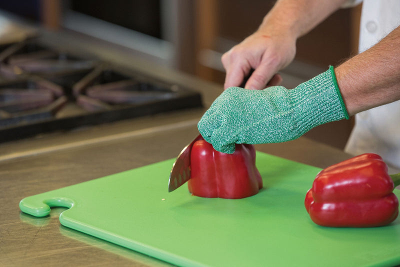 San Jamar Cutting Board, Co-Polymer, Green, 18" Length, 24" Width, 1/2" Thickness - CB182412GNGR