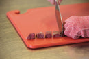 San Jamar Cutting Board, Co-Polymer, Red, 20" Length, 15" Width, 1/2" Thickness - CB152012RD