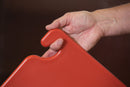San Jamar Cutting Board, Co-Polymer, Red, 18" Length, 24" Width, 1/2" Thickness - CB182412RDGR