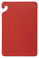 San Jamar Cutting Board, Co-Polymer, Red, 12" Length, 18" Width, 1/2" Thickness - CB121812RD