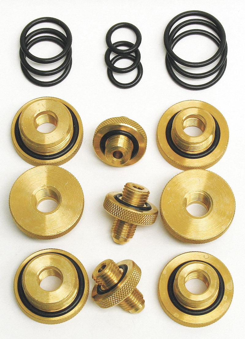 Mid-West Instrument Test Cock Adapter Kit, Includes: All Come with 3 Spare O-Rings, Contains Three 1/4 in NPT Quick Conn - 110617