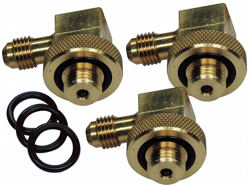 Mid-West Instrument Test Cock Adapter Kit, Includes: Contains Three 1/4 in NPT Quick Connect ADPT x 1/4 in Flare 90 Degr - 110705