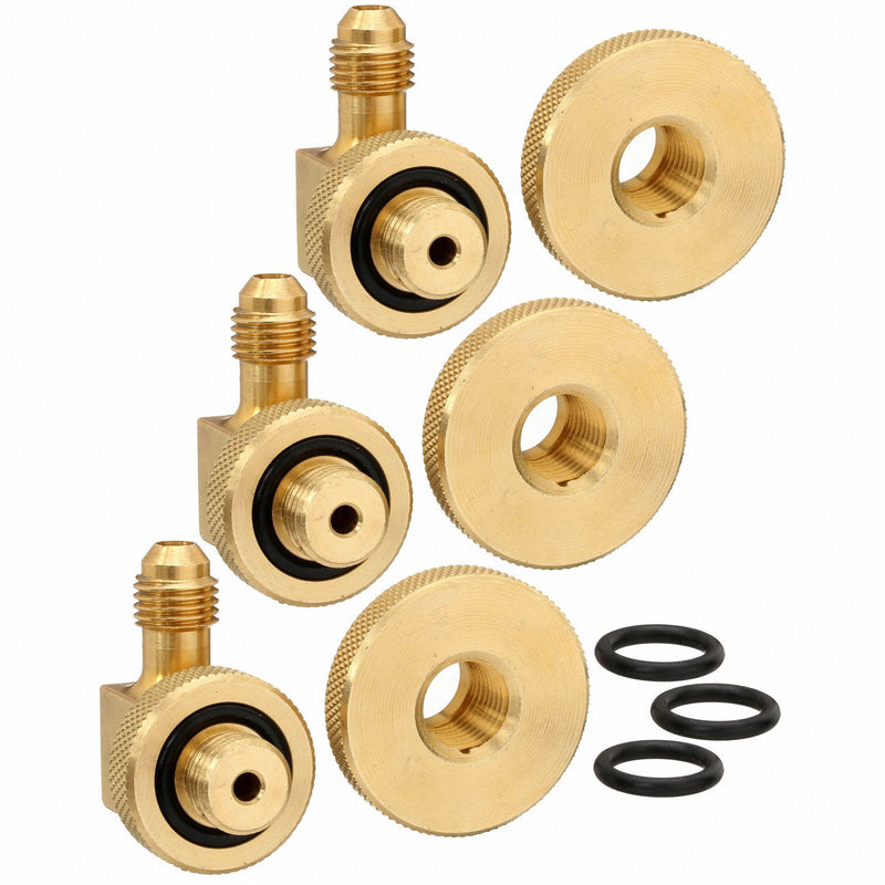 Mid-West Instrument Test Cock Adapter Kit, Includes: Contains Three 1/4 in NPT 90 Swivel Quick Connect ADPT x 1/4 in Fl - 110706