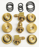 Mid-West Instrument Test Cock Adapter Kit, Includes: Contains Three 1/4 in NPT 90 Swivel Quick Connect ADPT x 1/4 in Fl - 110706