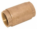 Top Brand Check Valve, 2 in, Single, Inline Spring, Bronze, FNPT x FNPT - 6AJY6