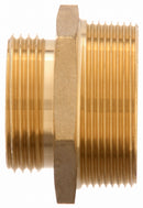 Moon American Fire Hose Adapter, Hex, Fitting Material Brass x Brass, Fitting Size 2 in x 1-1/2 in - 358-2061521
