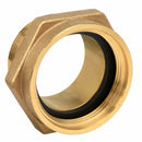 Moon American Fire Hose Adapter, Hex, Fitting Material Brass x Brass, Fitting Size 1-1/2 in x 1-1/2 in - 357-1511561