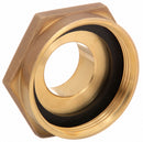 Moon American Fire Hose Adapter, Hex, Fitting Material Brass x Brass, Fitting Size 1-1/2 in x 2-1/2 in - 357-2521561