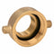 Moon American Fire Hose Adapter, Pin Lug, Fitting Material Brass x Brass, Fitting Size 2 in x 1-1/2 in - 369-2011521