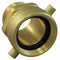 Moon American Fire Hose Adapter, Pin Lug, Fitting Material Brass x Brass, Fitting Size 3 in x 2-1/2 in - 363-2523061