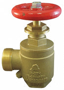 Moon American 2 1/2 in Brass Angle Hose Valve, FNPT x MNH Connection, Rising Stem Type - 170-2521