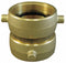 Moon American Fire Hose Adapter, Pin Lug, Fitting Material Brass x Brass, Fitting Size 1-1/2 in x 1-1/2 in - 379-1521521