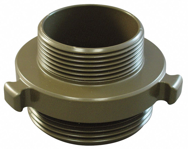 Moon American Fire Hose Adapter, Rocker Lug, Fitting Material Aluminum x Aluminum, Fitting Size 1 in x 1 in - 378-1011014