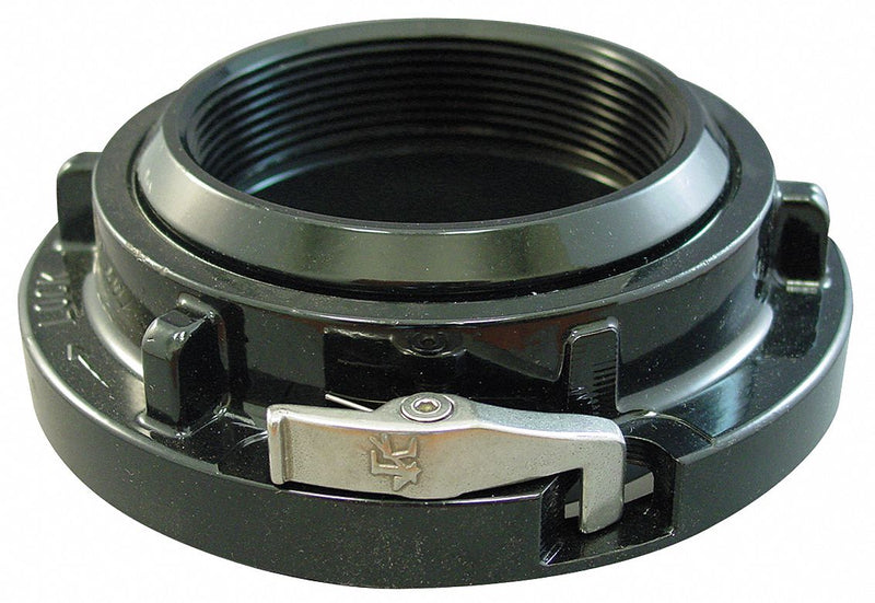 Moon American Fire Hose Adapter, Rocker Lug, Fitting Material Aluminum x Aluminum, Fitting Size 2-1/2 in x 4 in - 7115-25240Z