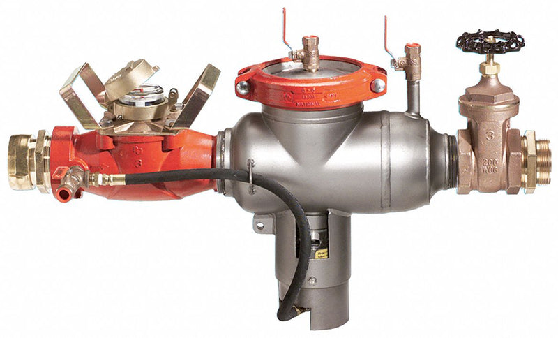 Watts Hydrant Meter with Backflow Preventer, Stainless Steel, Ames 6000HMB Series, NST Fire Hose Swivel Co - 6000HMB Hydrant BFP