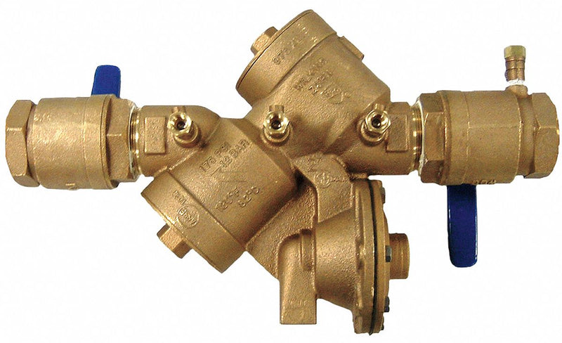 Zurn Reduced Pressure Zone Backflow Preventer, Bronze, Wilkins 975XL Series, FNPT X FNPT Connection - 112-975XL