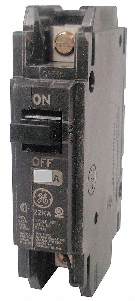 GE Miniature Circuit Breaker, Amps 30, Circuit Breaker Type Standard, Number of Poles 2 - THHQC2130WL