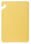 San Jamar Cutting Board, Co-Polymer, Yellow, 18" Length, 24" Width, 1/2" Thickness - CB182412YL