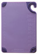 San Jamar Cutting Board, Co-Polymer, Purple, 12" Length, 18" Width, 1/2" Thickness - CBG121812PR