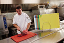 San Jamar Cutting Board, Co-Polymer, Red, 15" Length, 20" Width, 1/2" Thickness - CBG152012RD